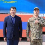 На площадке возле стелы была организована выставка специальной техники и оборудования, применяемых при ликвидации ЧС